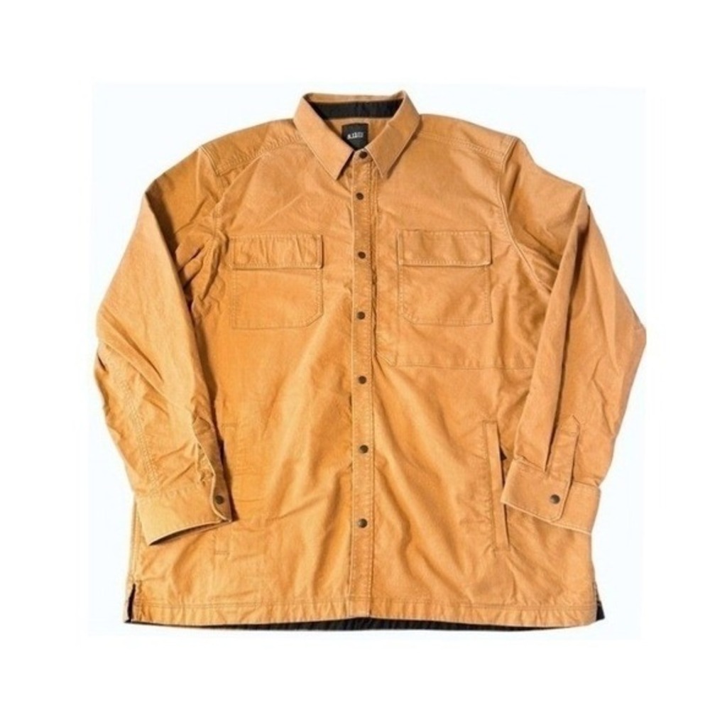 5.11 Tactical Jacket Men 2XL Brown Canvas Chore Coat Utility Snap Front Workwear